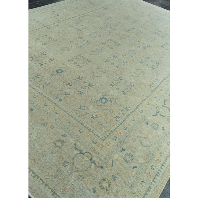 Tan Turkish Vintage Rug 9' x 13' #20541 For Sale - Image 8 of 8