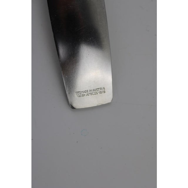 A revolutionary design by the Hungarian sculptor Janos Megyik. The cutlery offered consists of 6 pieces of forks, length...