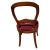 Burgundy Pair Antique C1880 Victorian Walnut Side Chairs Needlepoint French Polished For Sale - Image 8 of 18