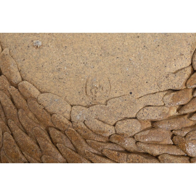 Brown Textured Porcupine Vase For Sale - Image 8 of 9