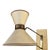 Vintage 1950s Large Brass Wall Sconce by Diabolo For Sale