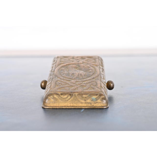 Tiffany Studios Tiffany Studios New York Zodiac Pattern Bronze Paper Clip For Sale - Image 4 of 12