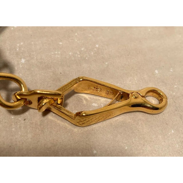 Vintage Hermes Trim Bag with Hand Painted Tiger For Sale - Image 9 of 12