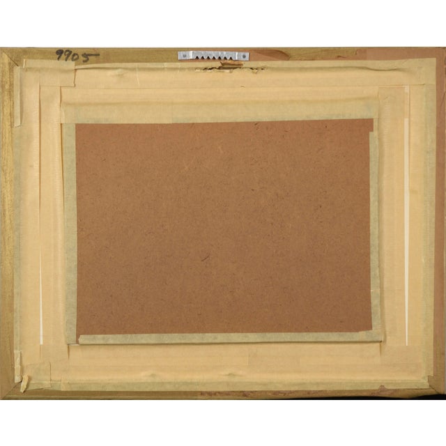 Textile Vintage Expressive Multimedia Portrait of a Woman by Irvin Nahan For Sale - Image 7 of 7