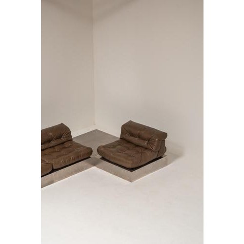 First Edition Mah Jongh Sofa from Roche Bobois, 1970s, Set of 3 For Sale - Image 4 of 18