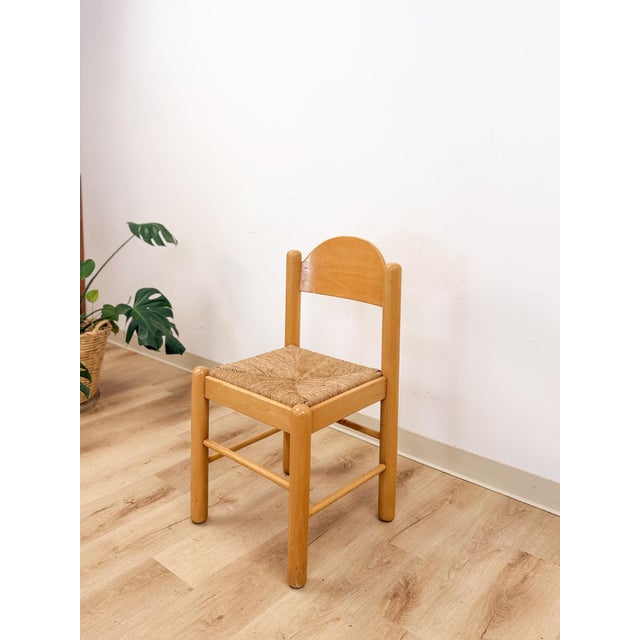 Mid-Century Modern Hank Lowenstein Style MCM Blonde Dining Chair Vintage Mid-Century Modern Arched Back For Sale - Image 3 of 11