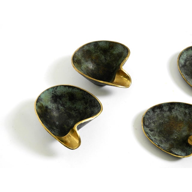 Mid-Century Brass Ashtrays from Carl Auböck, Austria, 1950s, Set of 5 For Sale - Image 10 of 18