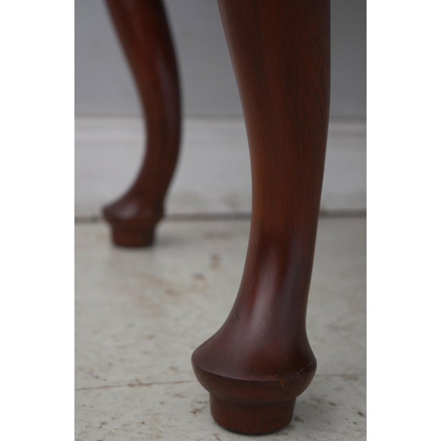 Brown 1980s Henkel Harris 3 Piece Cherry Queen Anne Highboy For Sale - Image 8 of 17