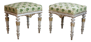 Louis XVI Stools, Set of 2
