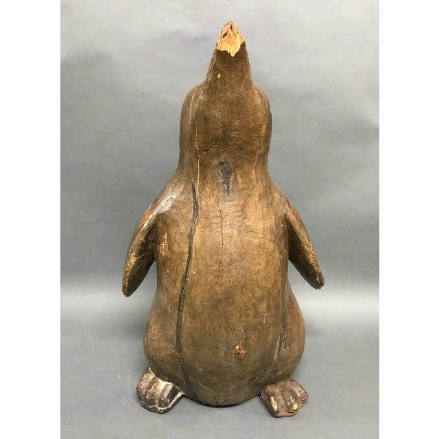 Carved Solid Wood Papermache Mold Large Penguin Sculpture Ages: 20th century Materials: Wood Country: Philippines...