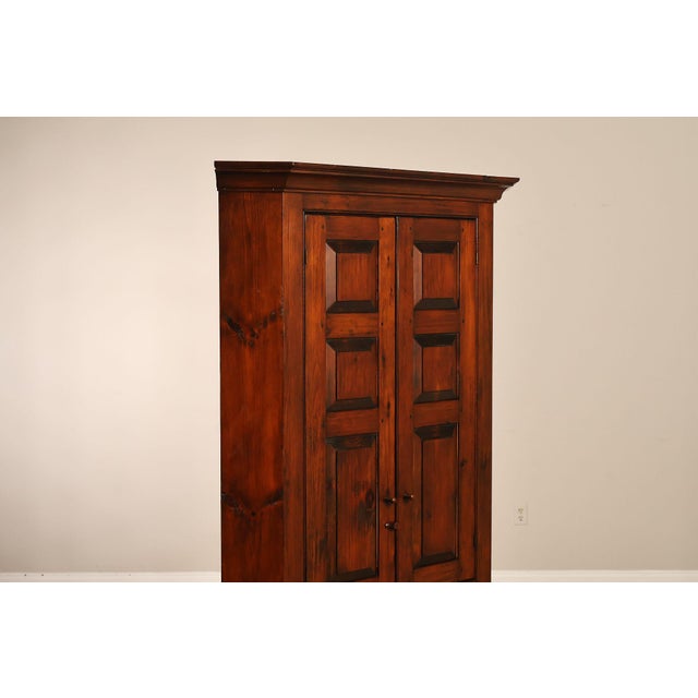 Stephen Von Hohen Farmhouse Pine Corner Cupboard For Sale - Image 4 of 18
