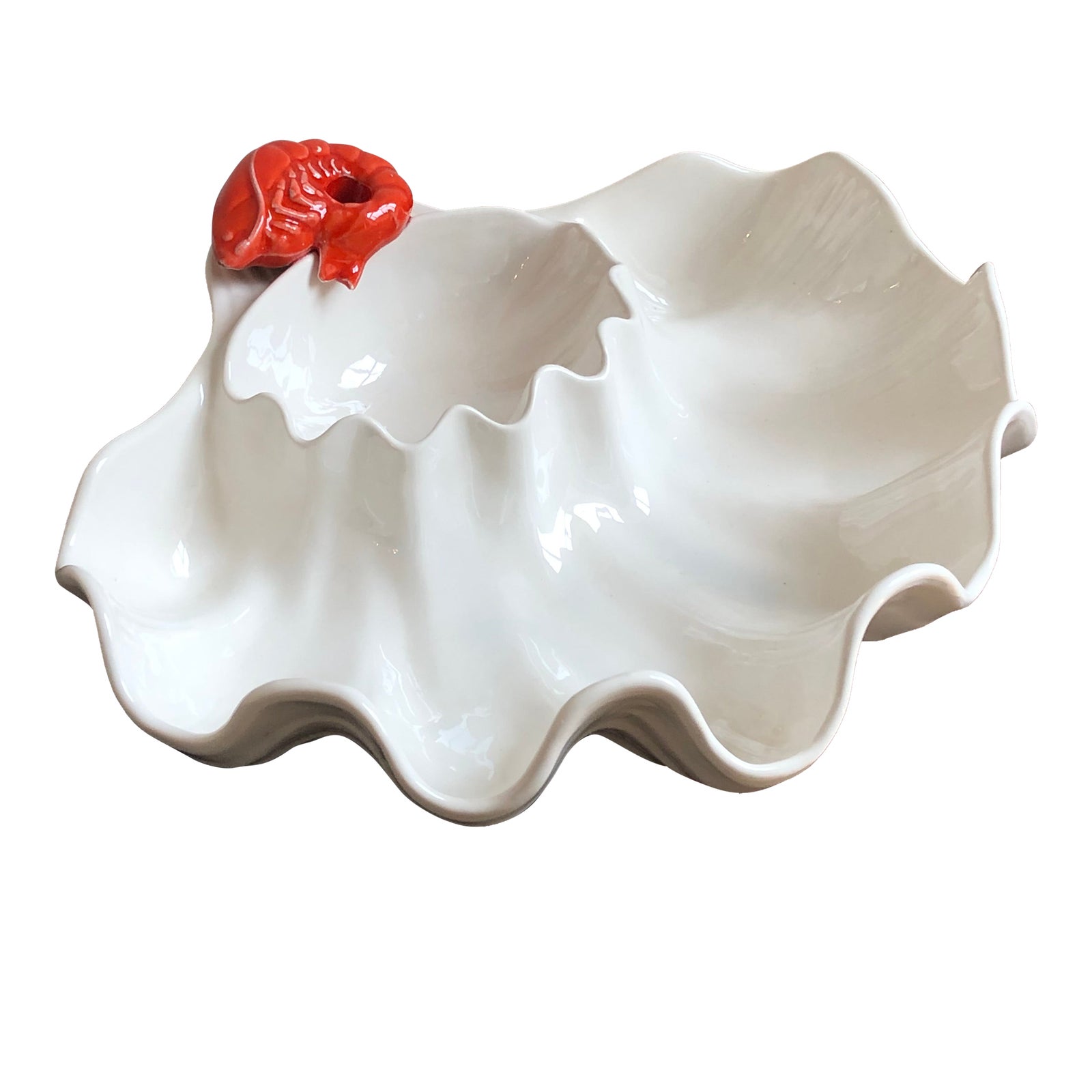 Vintage Ceramic Shrimp Serving Bowl / Platter Chairish