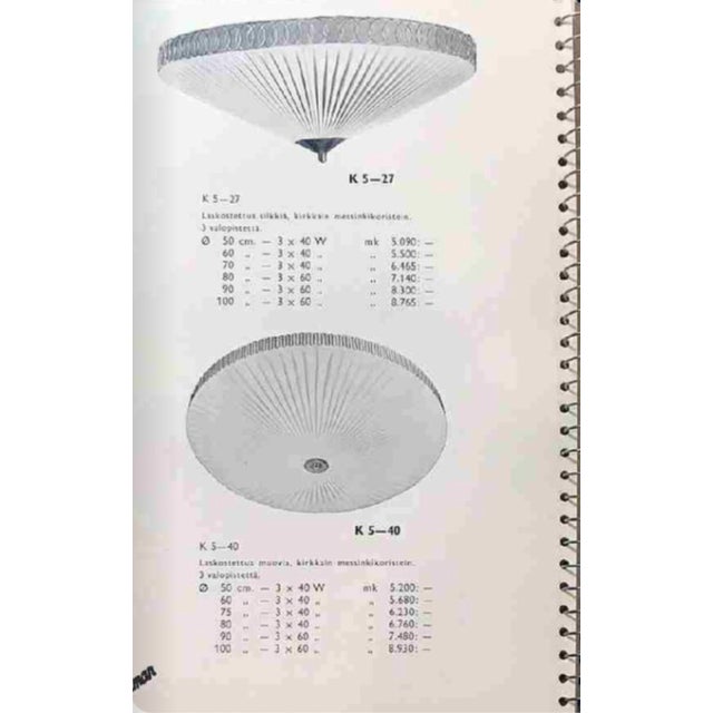 Mid-Century Model K5-27 Flush Mount by Paavo Tynell for Idman Oy, 1950s For Sale - Image 17 of 18