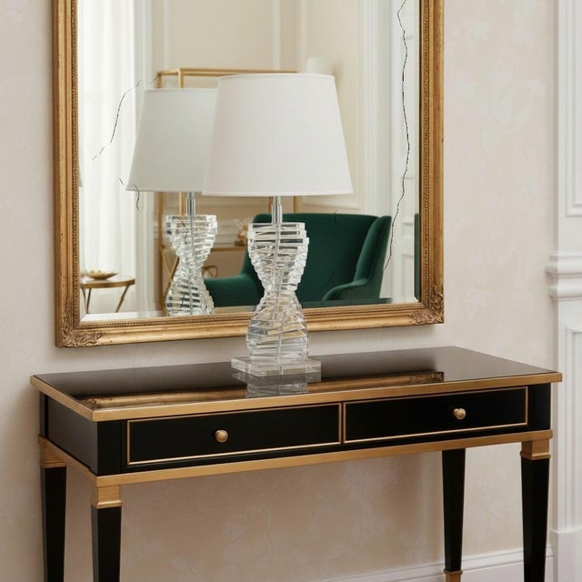 1970s Lucite Helix Spiral Table Lamp For Sale - Image 9 of 9