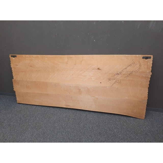 Tan Handcrafted Signed Wall Sculpture by Emrich Mussner, 1976 For Sale - Image 8 of 18