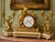19thC French Louis XVI Gold Ormolu Clock Set - 3 Pc For Sale - Image 14 of 14