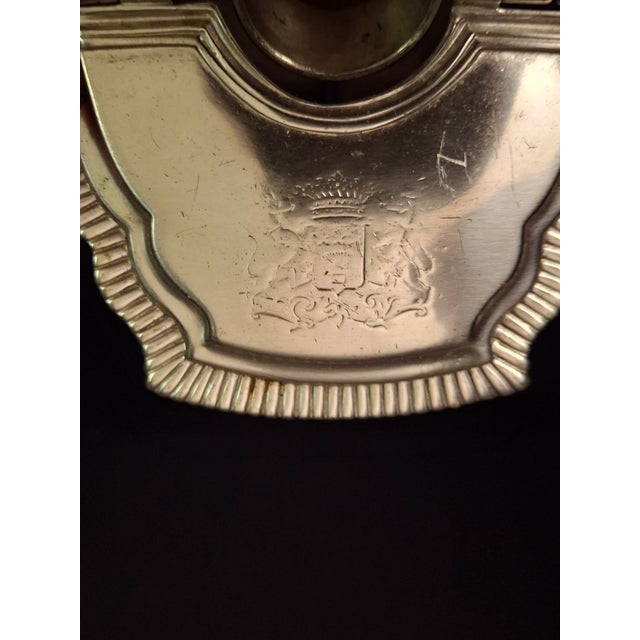 Vintage Silver Plated Havdalah Compendium Spice Box Candle Holder Lions Crest 344 For Sale - Image 12 of 18