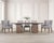 A handsome set of eight modern cerused ash dining chairs designed by Bernhardt, North Carolina. The set, part of the...