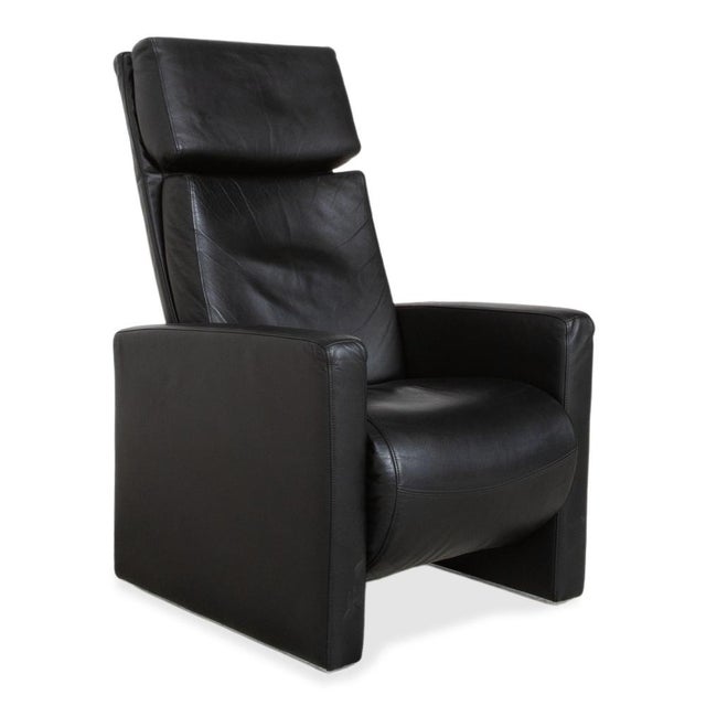 Modern Ego Armchair in Black Leather from Rolf Benz For Sale - Image 3 of 18