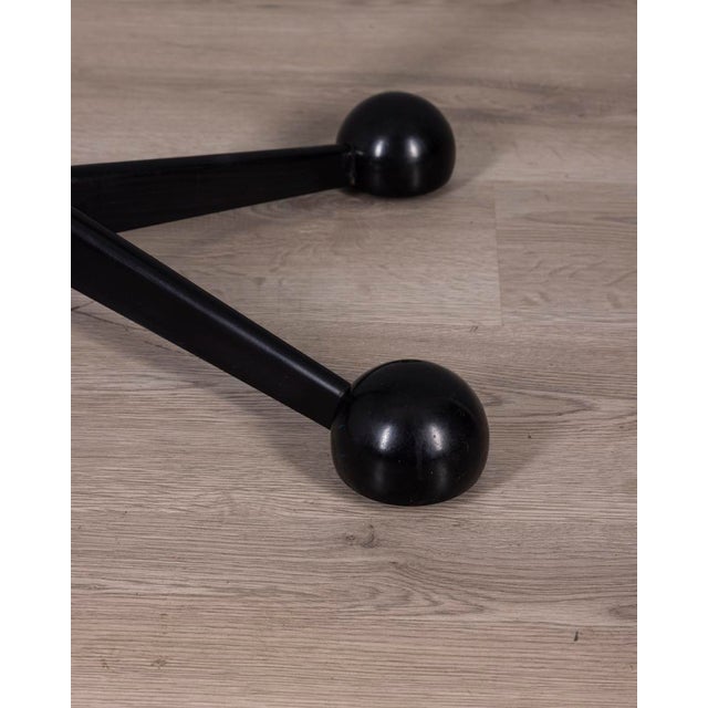 Vintage Trolley Table in Black Metal and Glass from Allegri For Sale - Image 3 of 14