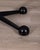 Vintage Trolley Table in Black Metal and Glass from Allegri For Sale - Image 3 of 14