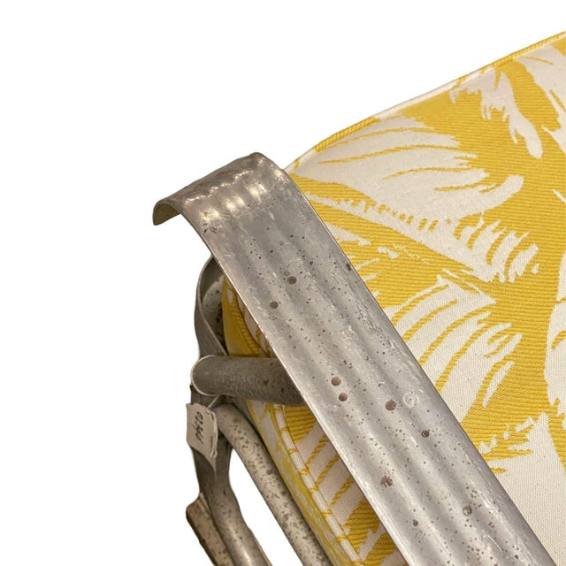 1950s Mid-Century Aluminum Patio/Outdoor Lounge Chair With Ski Legs For Sale - Image 10 of 11