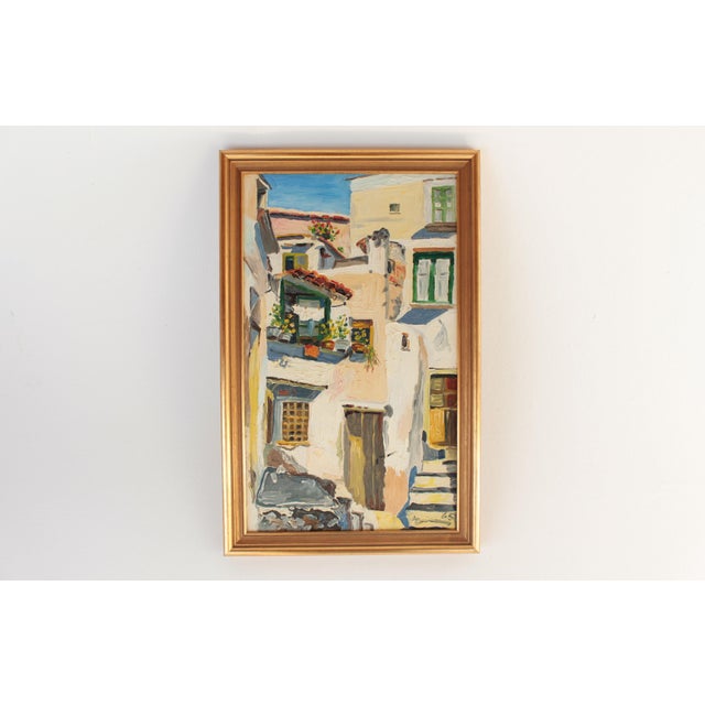 Minori, 1965, Oil on Canvas, Framed For Sale - Image 4 of 10