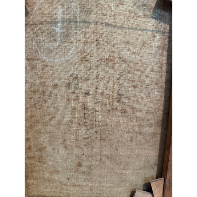 Gray Beatrice Adams (British, 1876-1958) Antique Oil Painting, Portrait of a Lady For Sale - Image 8 of 9