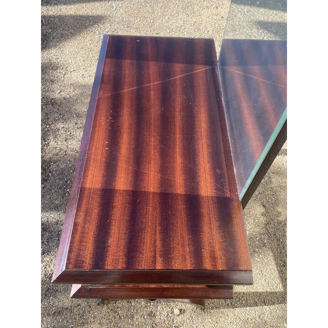 Empire Wood Dressing Table with Mirror, 1940s For Sale - Image 6 of 9