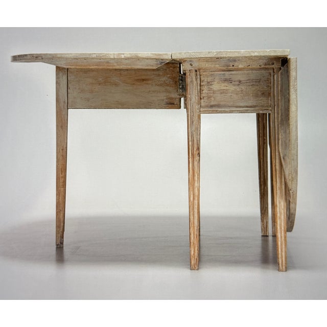 Antique Gustavian Folding Table, 1780 For Sale - Image 9 of 12