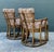 Sand Vintage McGuire Rattan Lounge Chairs in Quadrille Alan Campbell “Zig Zag” - A Pair For Sale - Image 8 of 12