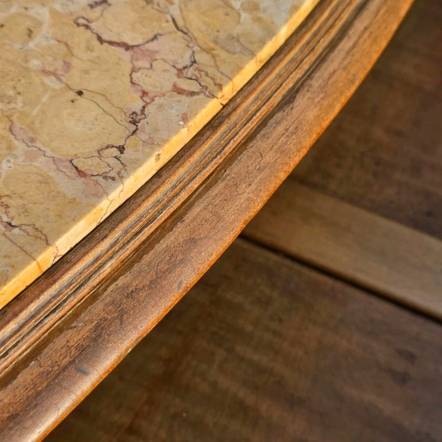 Wood Antique Early 20th Century Galliy Bassani French Rococo/ Louis XV Style Marble Top Commode For Sale - Image 7 of 18
