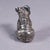 Early 20th Century Cast of a Silverplated Sitting Bear Ca. 1930s For Sale - Image 5 of 6