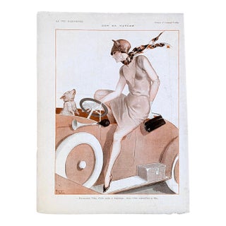 Original 1916 La Vie Parisienne Illustration by Armand Vallée, “Don en Nature,” For Sale