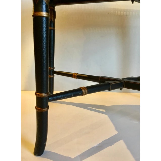 Vintage Traditional Porcelain and Bronze Tea Table For Sale In Atlanta - Image 6 of 7