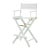Directors Chair White Frame White Canvas30 Bar Height For Sale