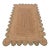 Olive Green Scallop Edge Jute Rug 8x10 Ft. For Sale