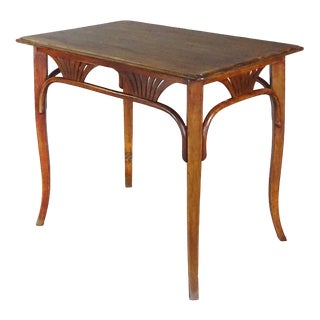 No. 8122 Table with Oak Top By Michael Thonet for Gebrüder Thonet, 1910 For Sale