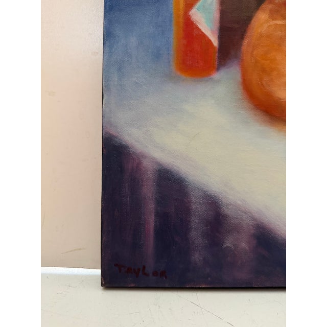 Early 21st Century Vintage Still Life Oil Painting by Carol Leigh Taylor For Sale - Image 5 of 8