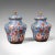 1900s Pair of Antique Victorian English Ceramic Cloisonne Spice Jars For Sale - Image 13 of 13