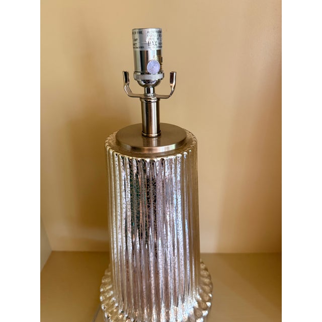 The Danette Mercury Glass Lamp by Made Goods For Sale - Image 9 of 9