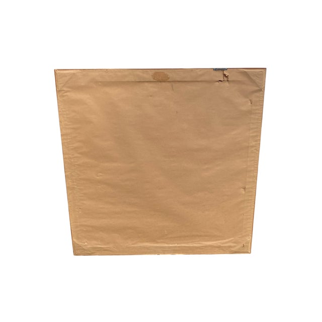 Burnt Orange Large Signed Warren Woodward (1920–1993) “Starburst” Serigraph, Mid-Century Modern For Sale - Image 8 of 8