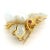 A whimsical Italian bee brooch crafted in 18K yellow gold, set with a lustrous baroque pearl body, sparkling diamond wings...