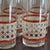 Glass Large Mid-20th Century Woven Cane Pattern Tumblers -- Set of 7 For Sale - Image 7 of 16