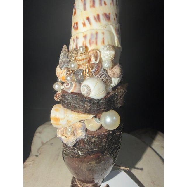 2020s Celestial Meets the Sea Shell Collage-Coastal Art Sculpture For Sale - Image 5 of 6