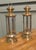 Brown Vintage Etched Glass 6-Sided Candle Lanterns, 1970, Set of 2 For Sale - Image 8 of 9