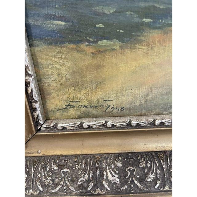 Midcentury Painting, Oil on Canvas Real or Not? One expert says it is original, other says it is an reprodution. Dims; H=...