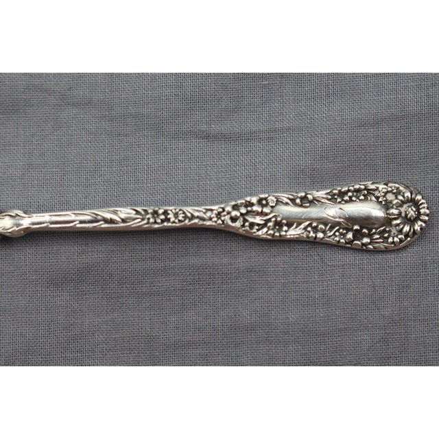 Circa 1900 American Sterling Silver Set of Four Egg Spoons by Dominick & Haff For Sale In Raleigh - Image 6 of 8