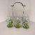 Chrome Vintage Chrome Farberware Drink Caddy and Green Bormioli Rocco Cordial Glasses- 7 Pieces For Sale - Image 8 of 9