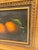 Burnt Orange Still Life Vintage Oil Painting of Oranges in Gilt Wood Frame For Sale - Image 8 of 14